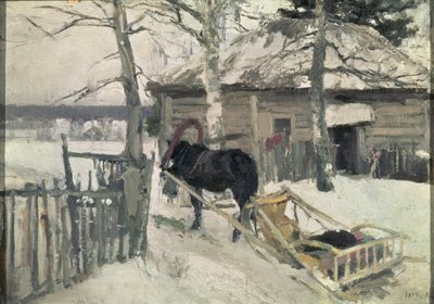 Winter by Konstantin Alekseevich Korovin